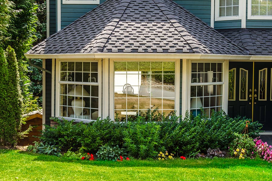 house exteriors front view with bay window installation taylorsville ut